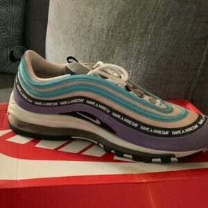 Nike Air Max 97 'Have a Nike Day' Teal and Purple